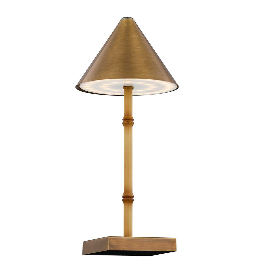 Mae LED Table Lamp in Natural Bamboo Savoy House