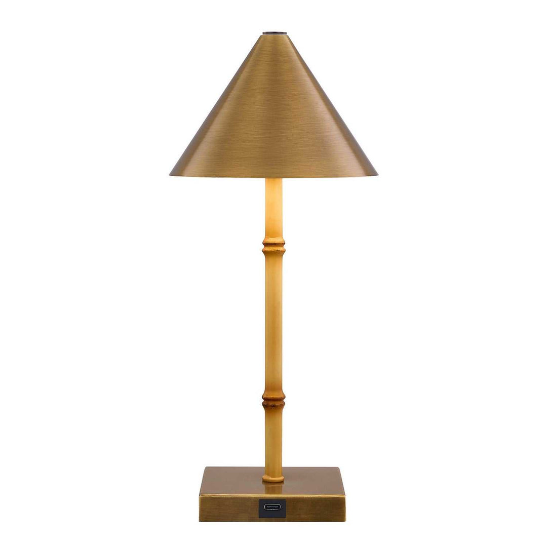 Mae LED Table Lamp in Natural Bamboo Savoy House