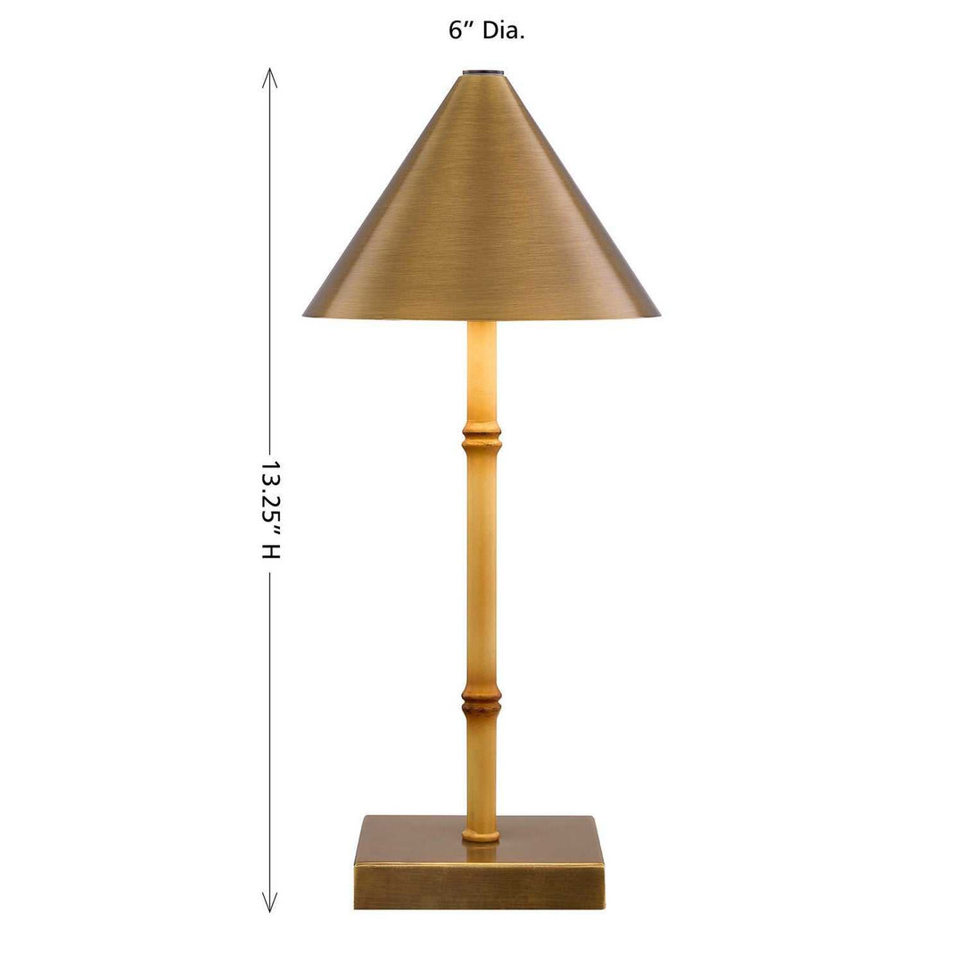 Mae LED Table Lamp in Natural Bamboo Savoy House