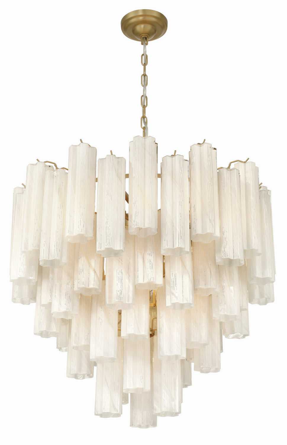 Sophia 16 Light Chandelier in Brushed Brass Artcraft Canada