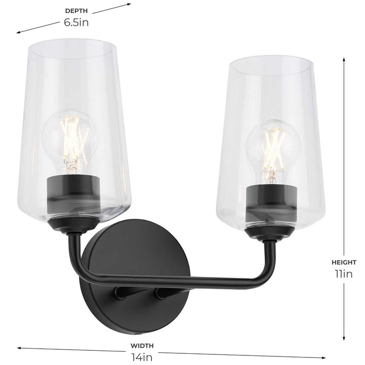 Progress Canada - P300540-031 - Two Light Bath & Vanity - Celino - Black