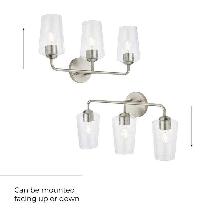 Progress Canada - P300541-009 - Three Light Bath & Vanity - Celino - Brushed Nickel