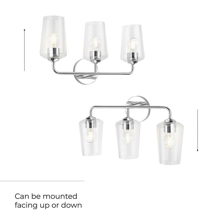 Progress Canada - P300541-015 - Three Light Bath & Vanity - Celino - Polished Chrome