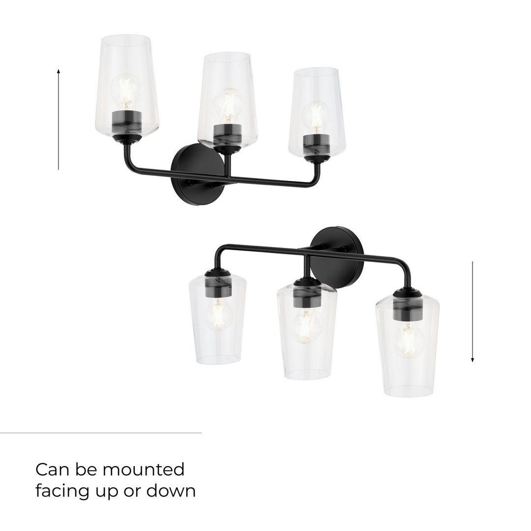 Progress Canada - P300541-031 - Three Light Bath & Vanity - Celino - Black