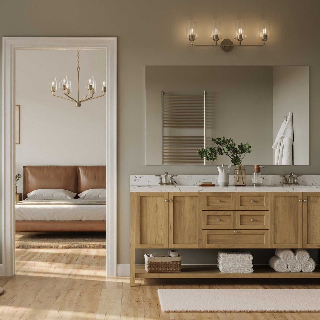 Progress Canada - P300542-009 - Four Light Bath & Vanity - Celino - Brushed Nickel