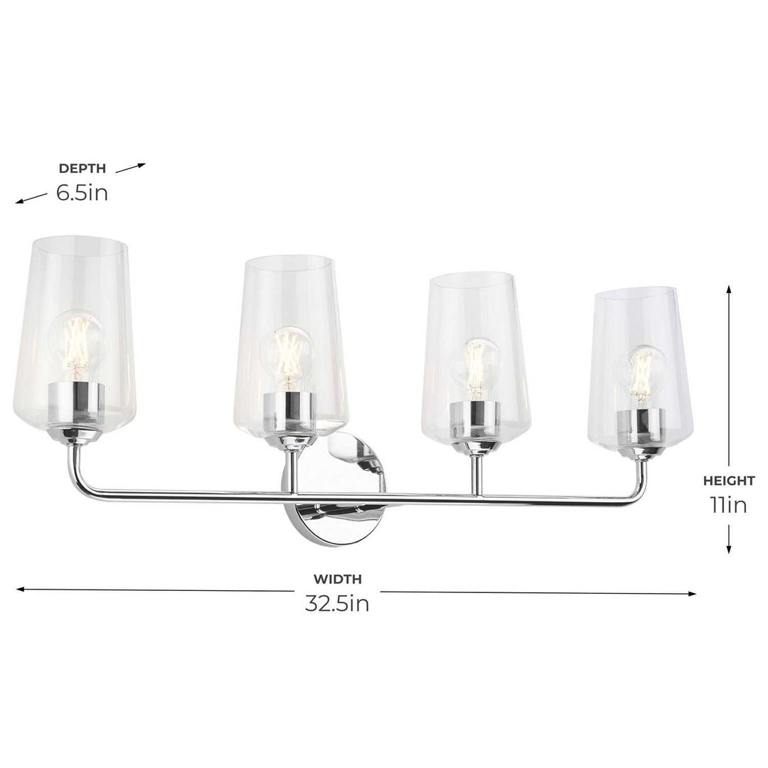 Progress Canada - P300542-015 - Four Light Bath & Vanity - Celino - Polished Chrome