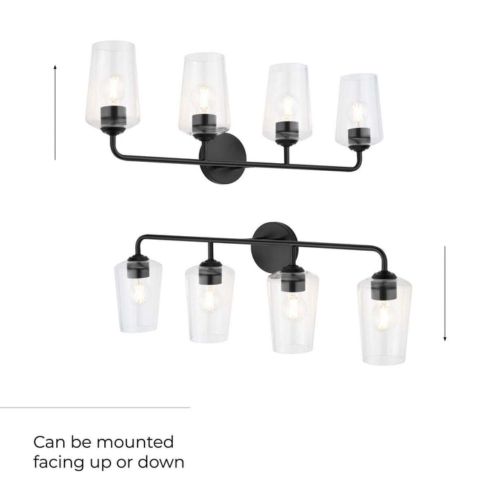 Progress Canada - P300542-031 - Four Light Bath & Vanity - Celino - Black