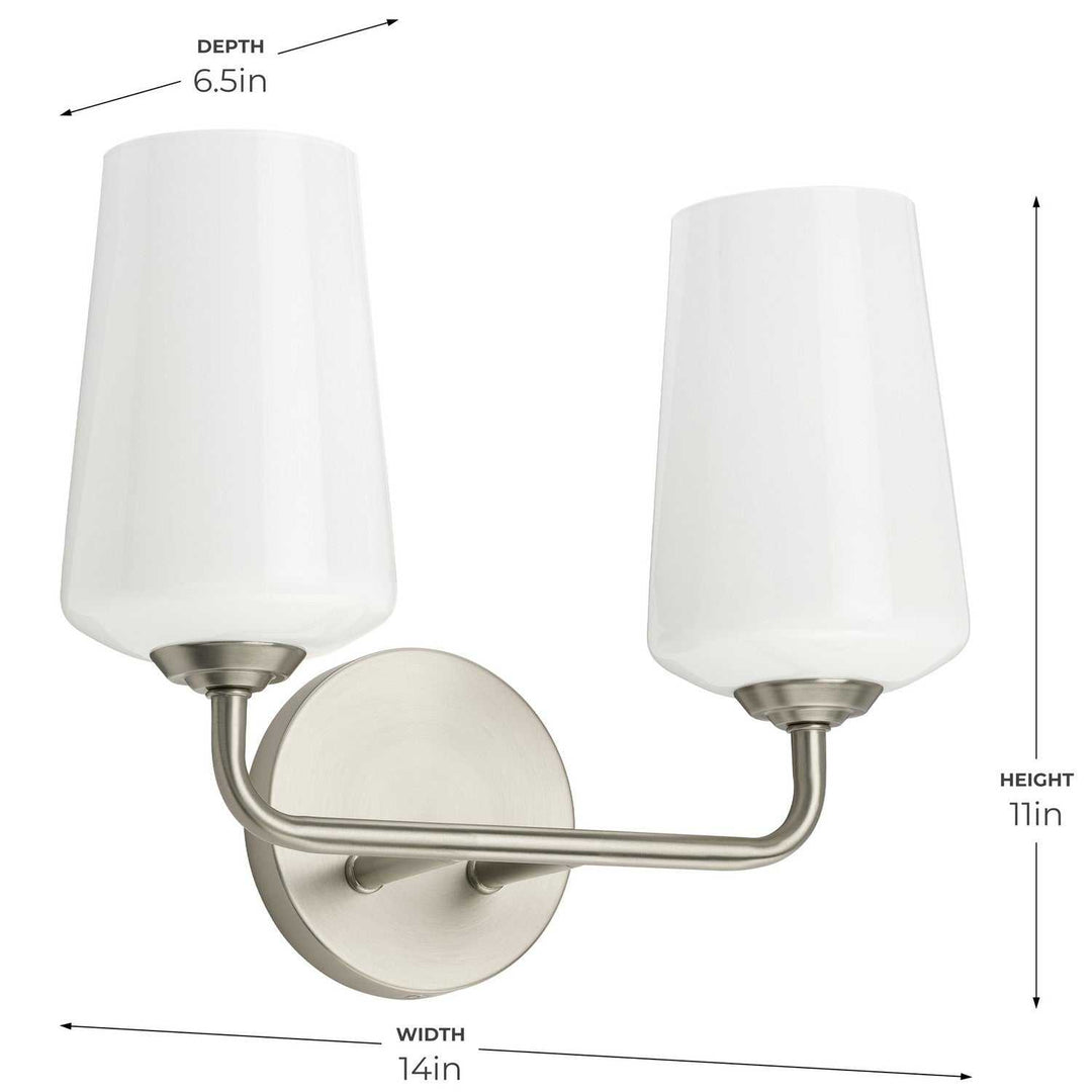 Progress Canada - P300543-009 - Two Light Bath & Vanity - Celino - Brushed Nickel