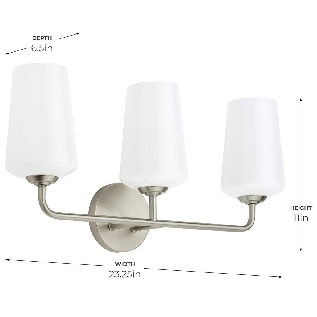Progress Canada - P300544-009 - Three Light Bath & Vanity - Celino - Brushed Nickel