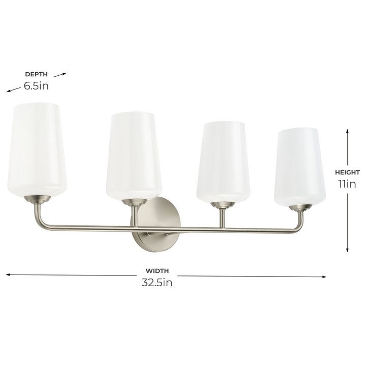 Progress Canada - P300545-009 - Four Light Bath & Vanity - Celino - Brushed Nickel