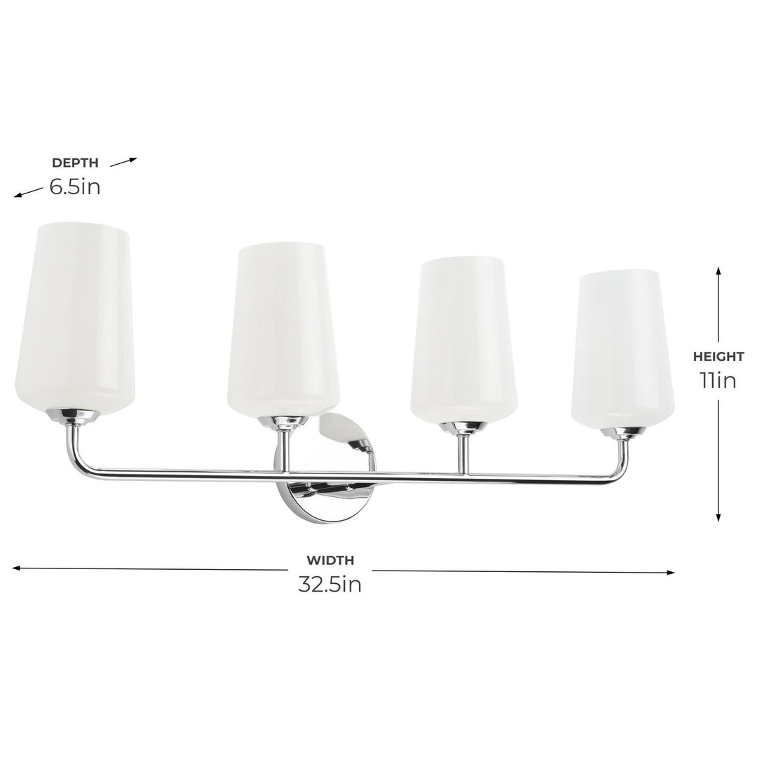 Progress Canada - P300545-015 - Four Light Bath & Vanity - Celino - Polished Chrome