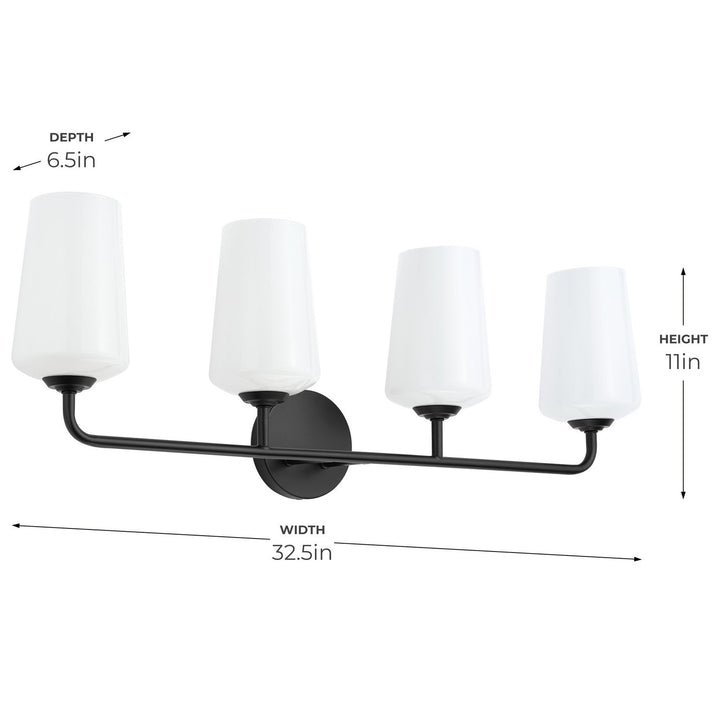 Progress Canada - P300545-031 - Four Light Bath & Vanity - Celino - Black