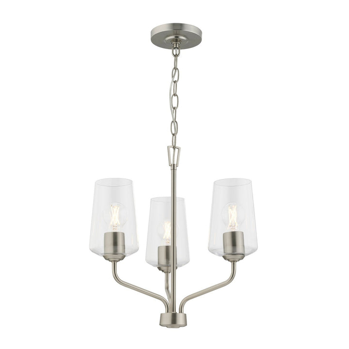 Progress Canada - P400440-009 - Three Light Chandelier - Celino - Brushed Nickel