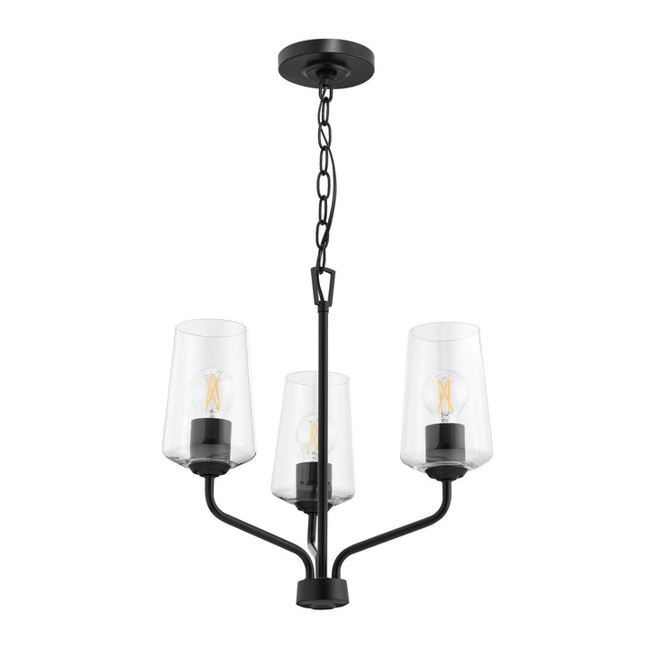 Progress Canada - P400440-031 - Three Light Chandelier - Celino - Black