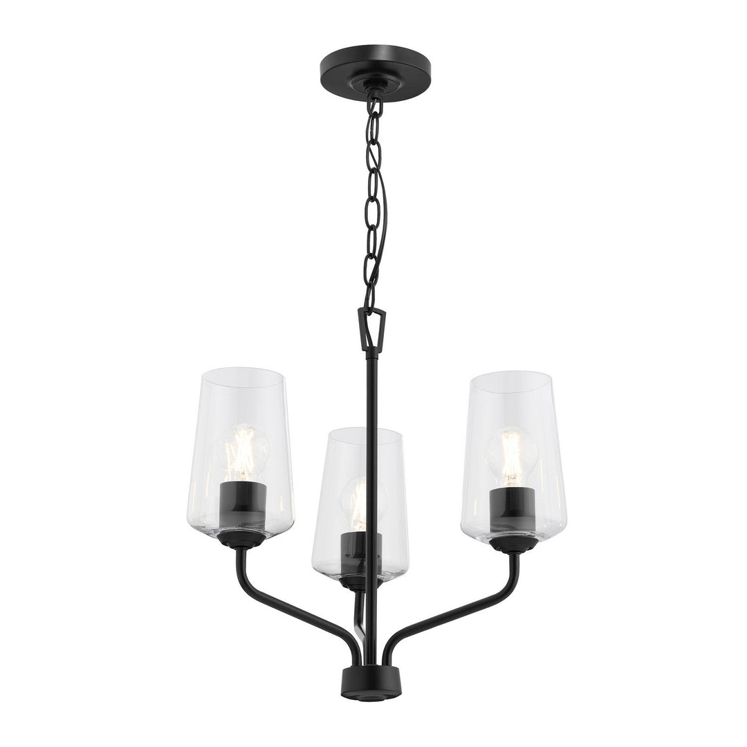 Progress Canada - P400440-031 - Three Light Chandelier - Celino - Black