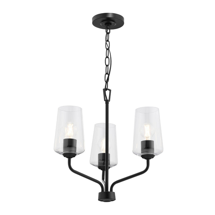 Progress Canada - P400440-031 - Three Light Chandelier - Celino - Black