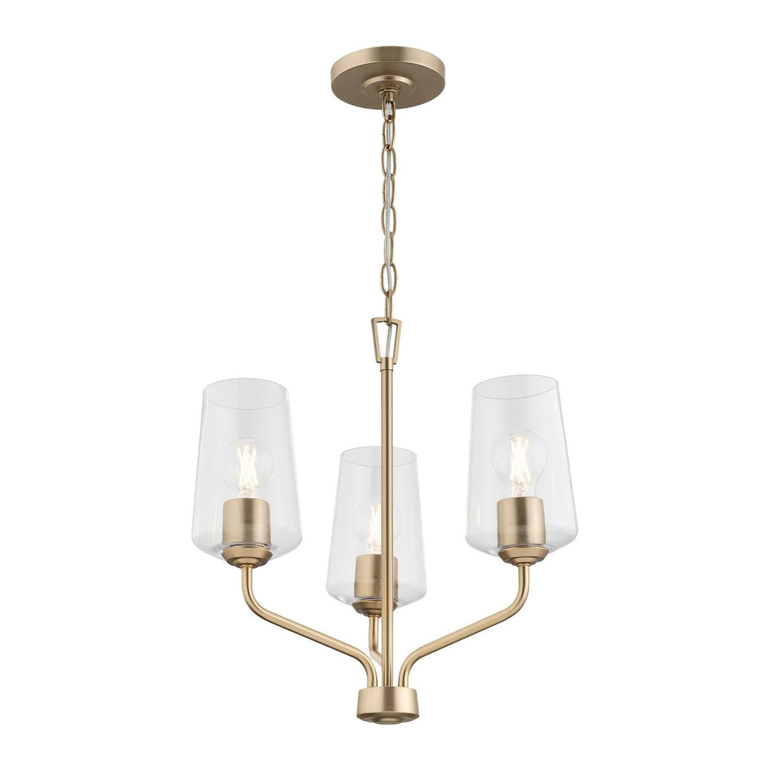 Progress Canada - P400440-177 - Three Light Chandelier - Celino - Champagne Bronze