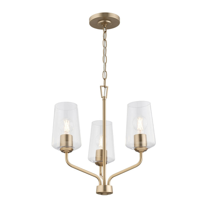Progress Canada - P400440-177 - Three Light Chandelier - Celino - Champagne Bronze