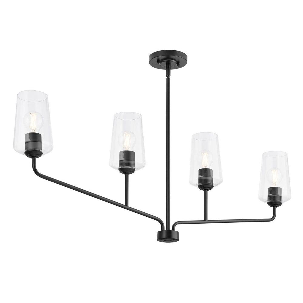 Progress Canada - P400441-031 - Four Light Linear Chandelier - Celino - Black