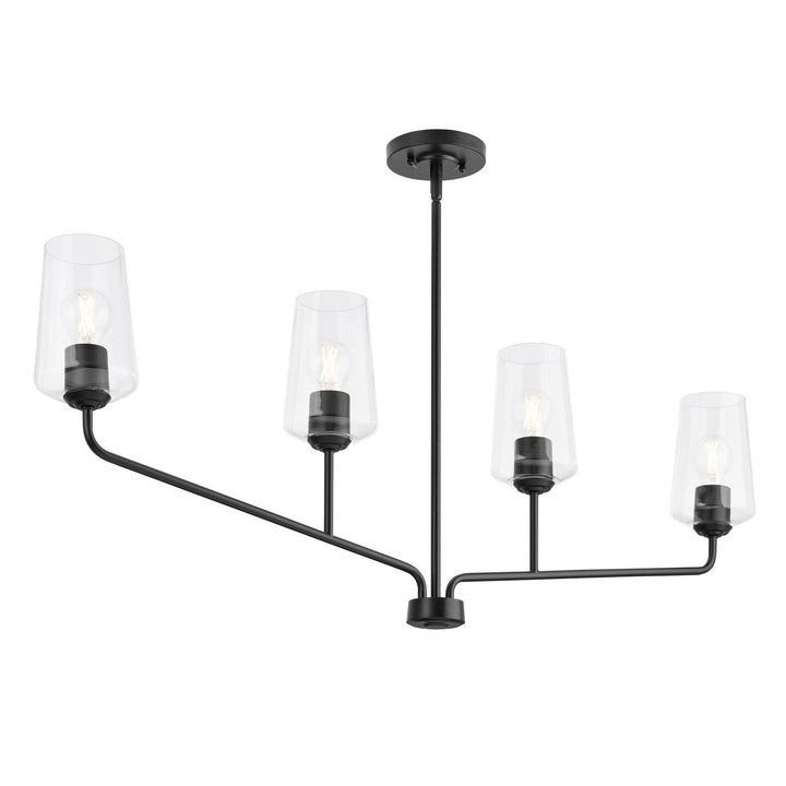 Progress Canada - P400441-031 - Four Light Linear Chandelier - Celino - Black