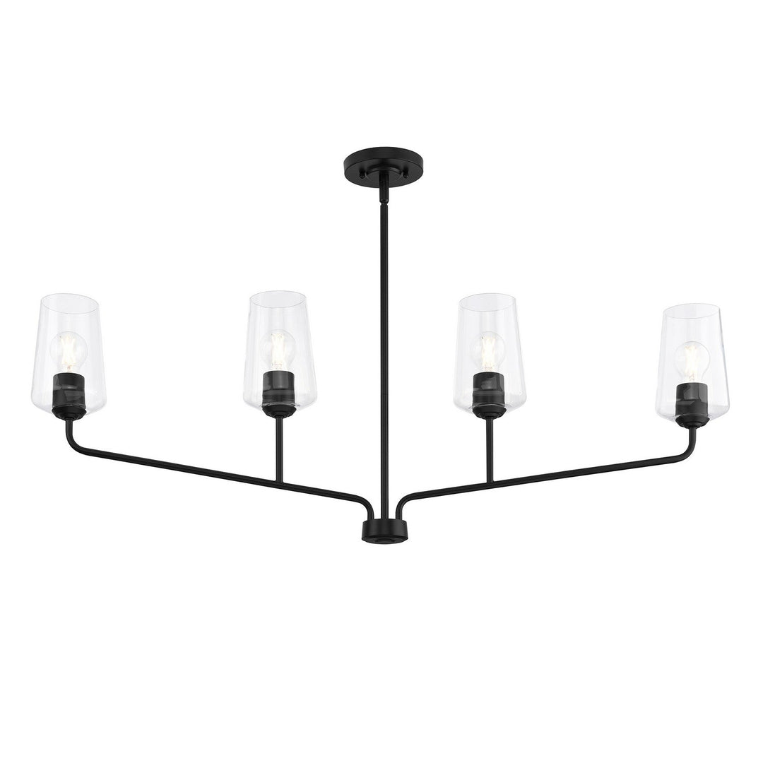 Progress Canada - P400441-031 - Four Light Linear Chandelier - Celino - Black