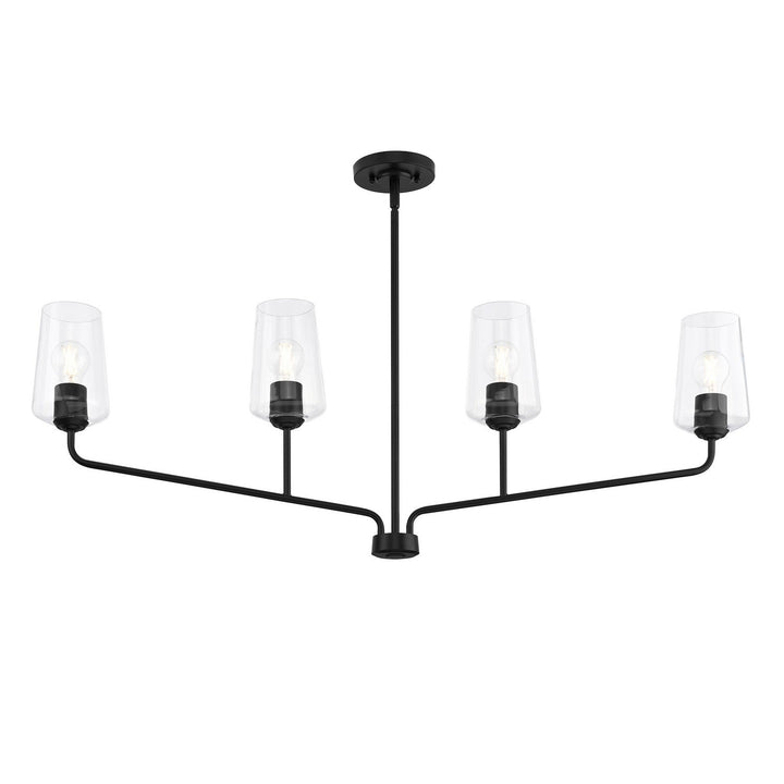 Progress Canada - P400441-031 - Four Light Linear Chandelier - Celino - Black