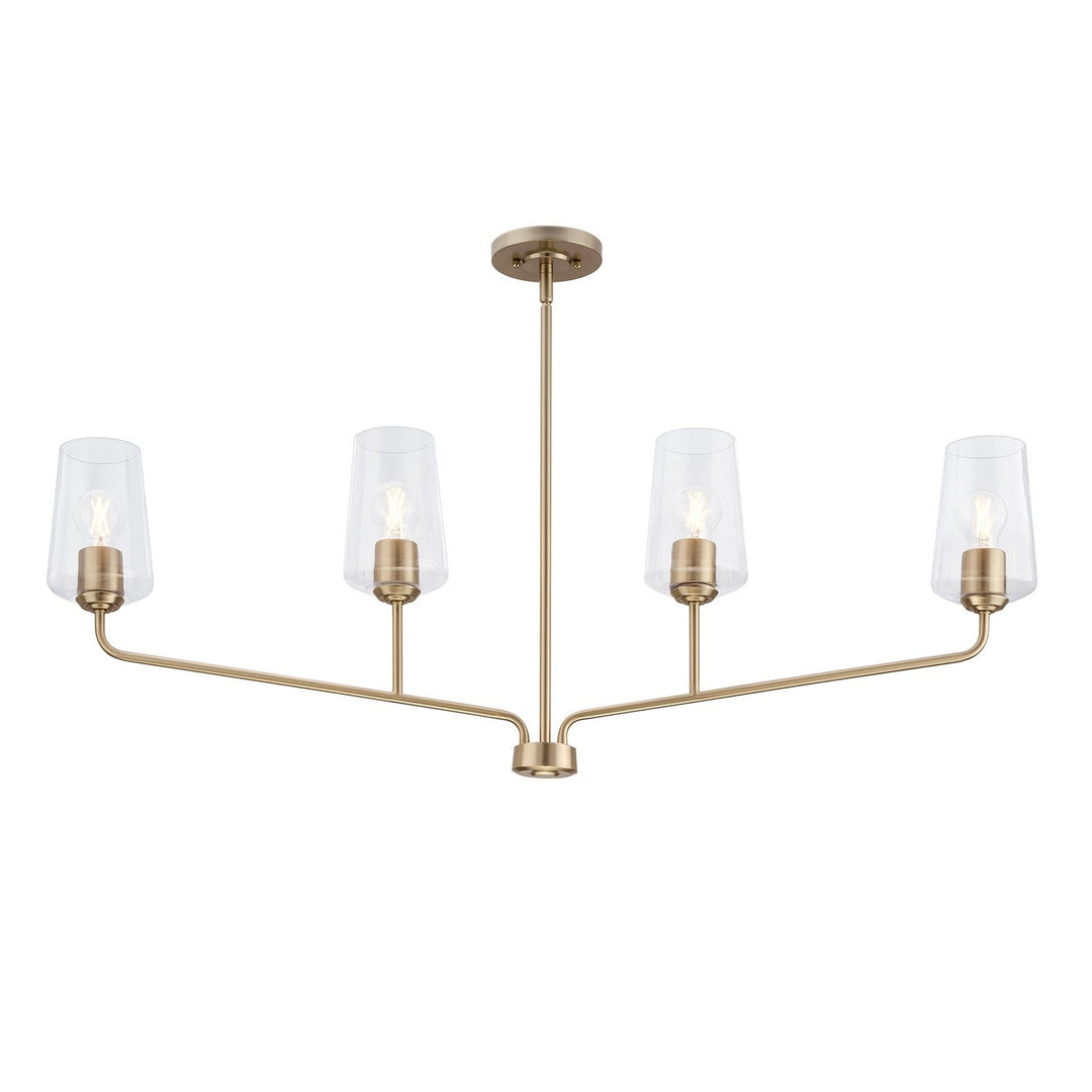 Progress Canada - P400441-177 - Four Light Linear Chandelier - Celino - Champagne Bronze