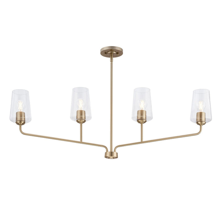 Progress Canada - P400441-177 - Four Light Linear Chandelier - Celino - Champagne Bronze