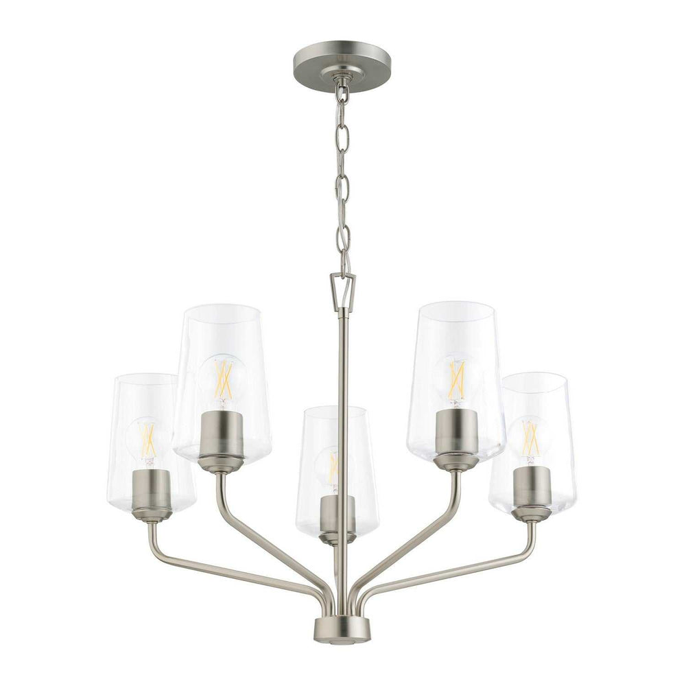 Progress Canada - P400442-009 - Five Light Chandelier - Celino - Brushed Nickel