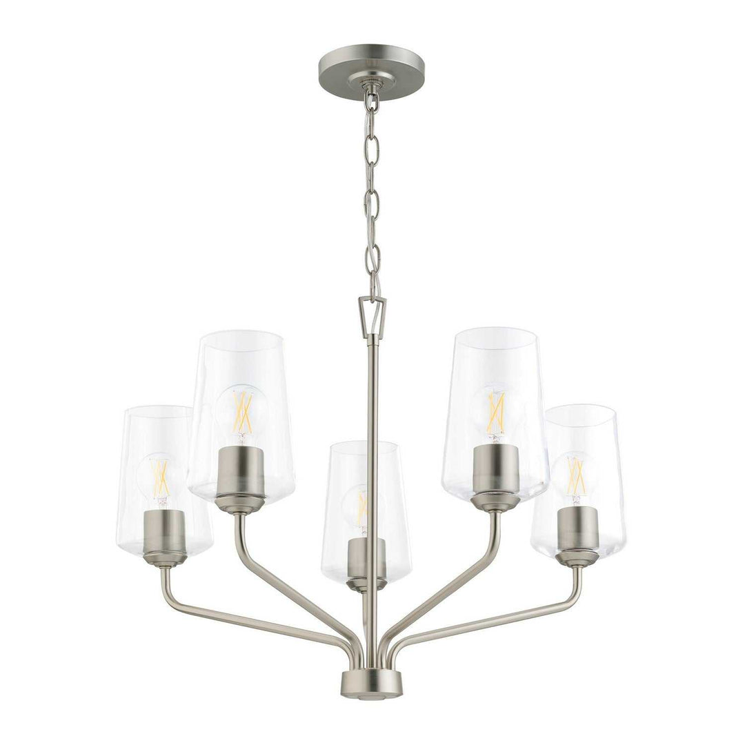 Progress Canada - P400442-009 - Five Light Chandelier - Celino - Brushed Nickel