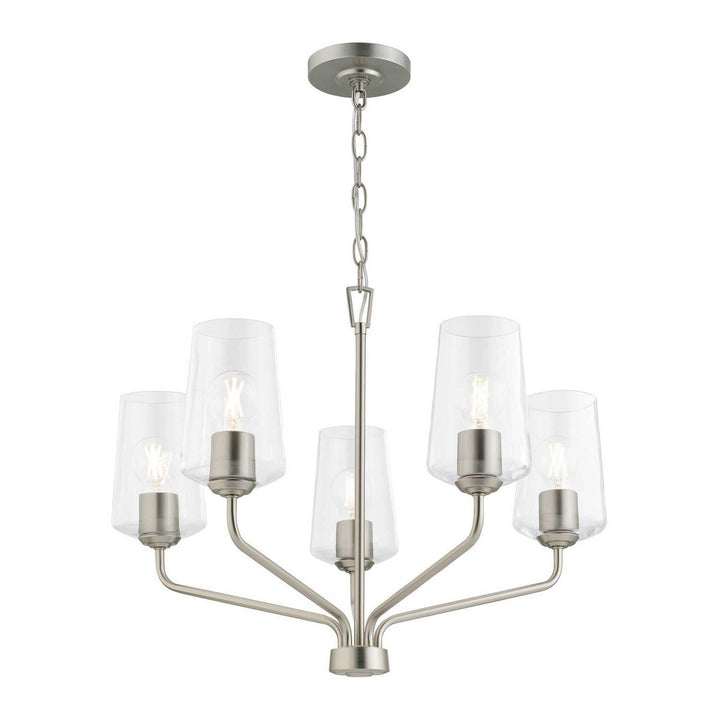Progress Canada - P400442-009 - Five Light Chandelier - Celino - Brushed Nickel
