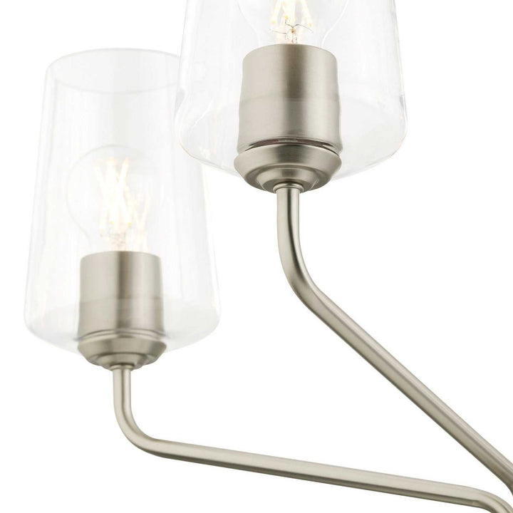 Progress Canada - P400442-009 - Five Light Chandelier - Celino - Brushed Nickel
