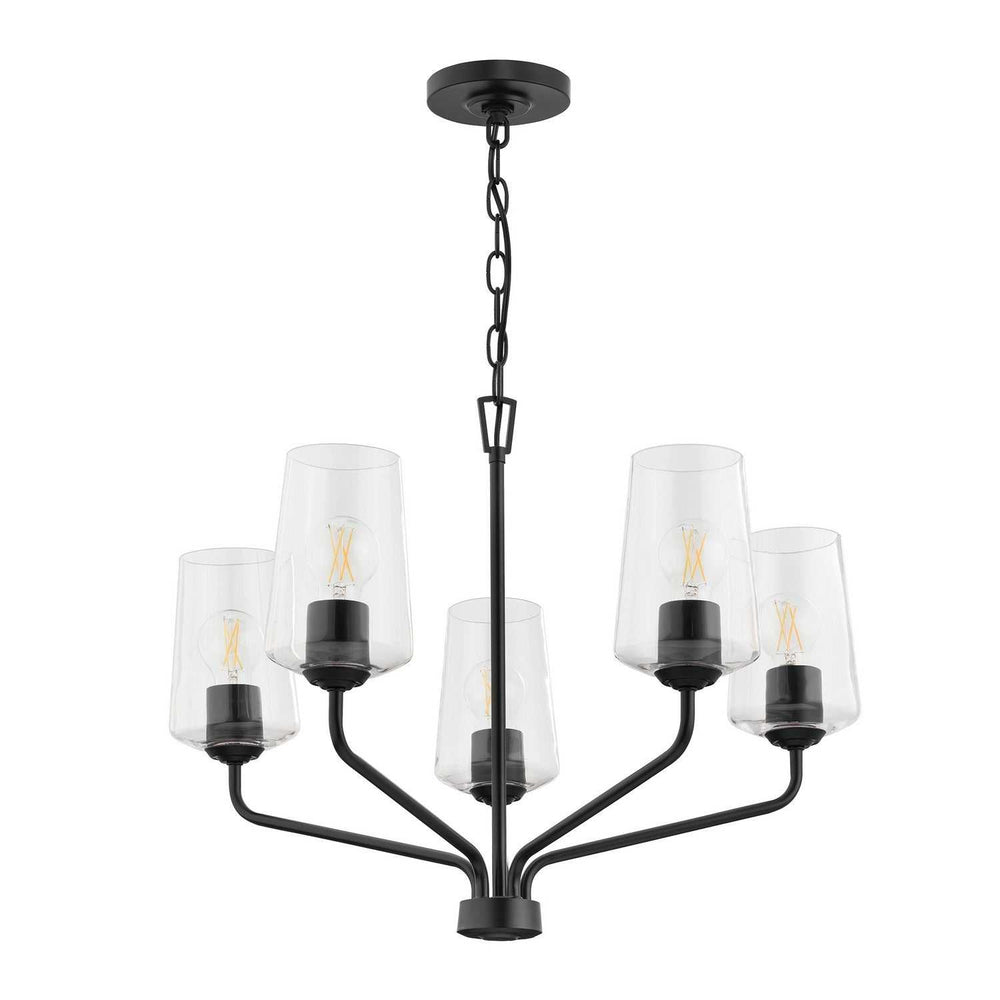 Progress Canada - P400442-031 - Five Light Chandelier - Celino - Black