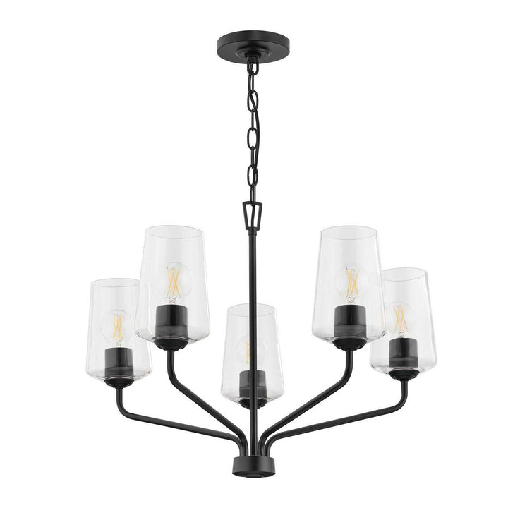 Progress Canada - P400442-031 - Five Light Chandelier - Celino - Black