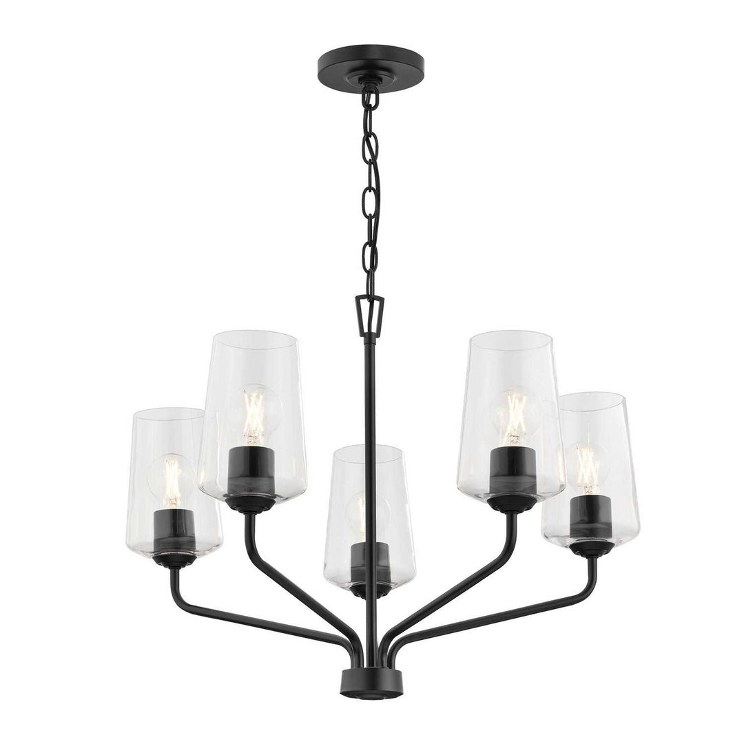 Progress Canada - P400442-031 - Five Light Chandelier - Celino - Black