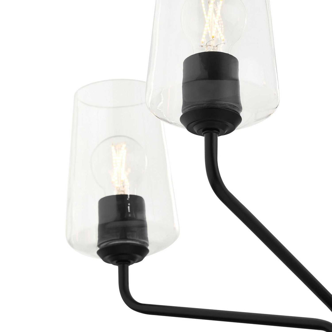 Progress Canada - P400442-031 - Five Light Chandelier - Celino - Black