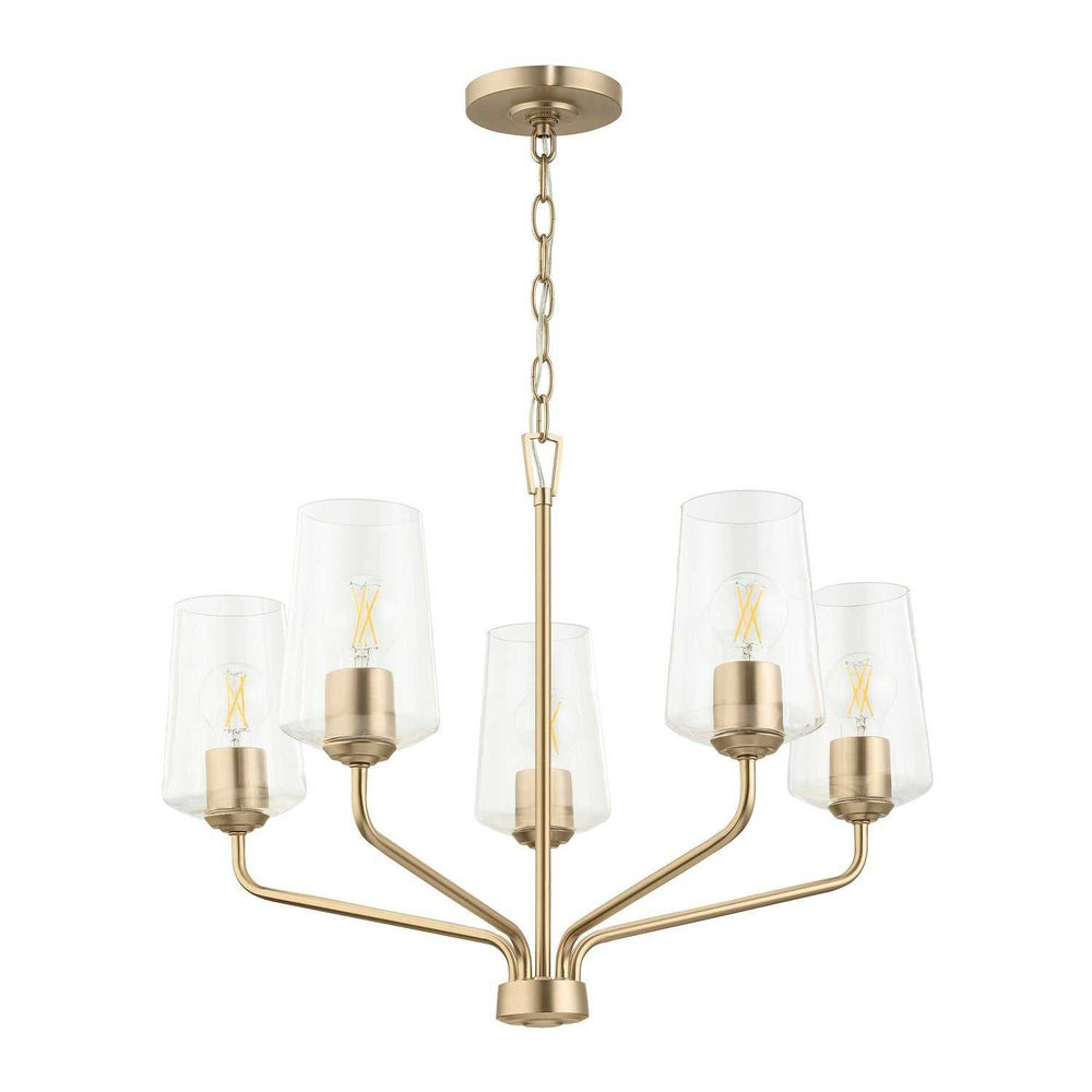 Progress Canada - P400442-177 - Five Light Chandelier - Celino - Champagne Bronze