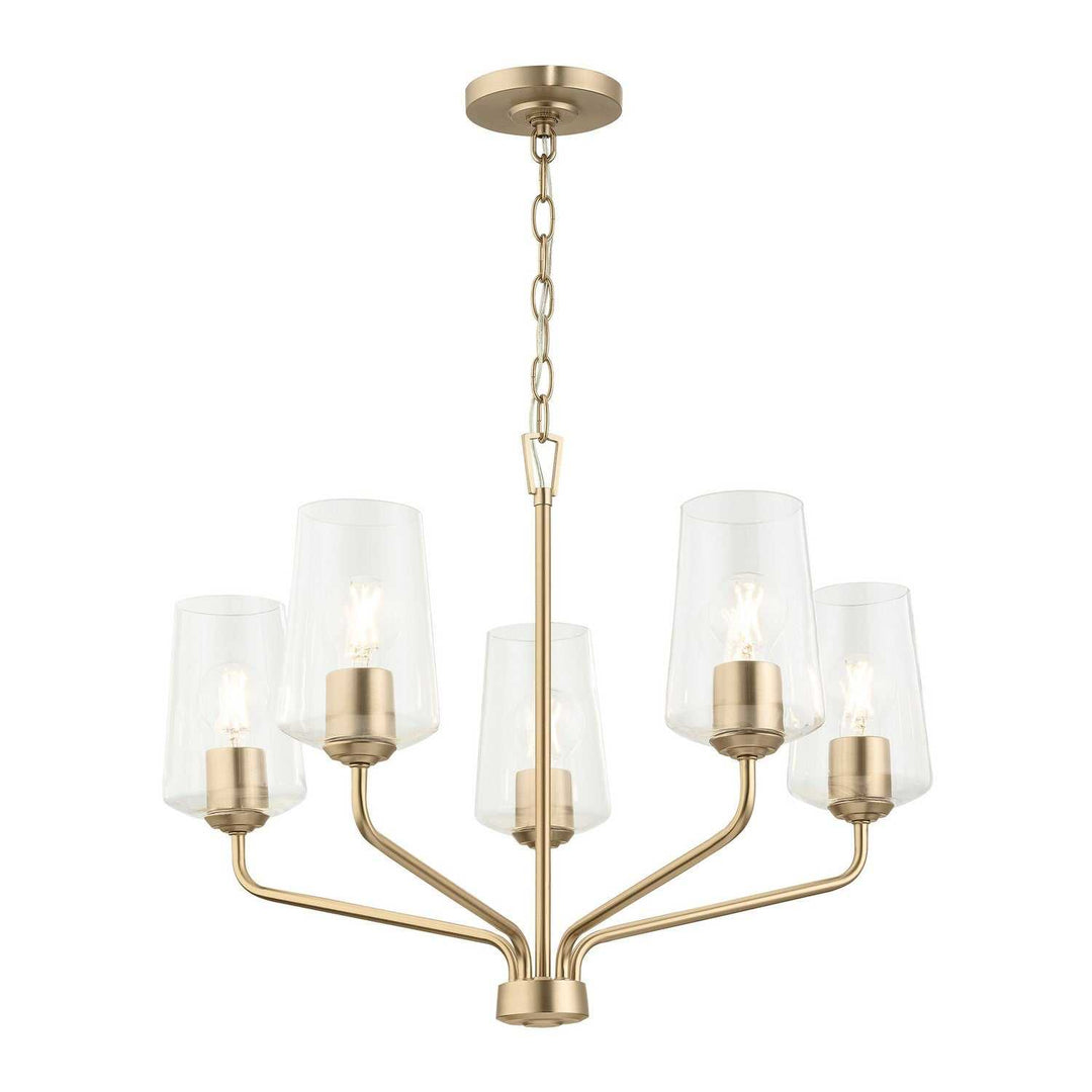Progress Canada - P400442-177 - Five Light Chandelier - Celino - Champagne Bronze