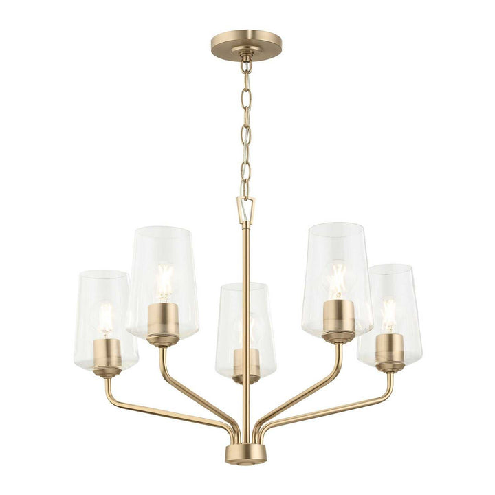 Progress Canada - P400442-177 - Five Light Chandelier - Celino - Champagne Bronze