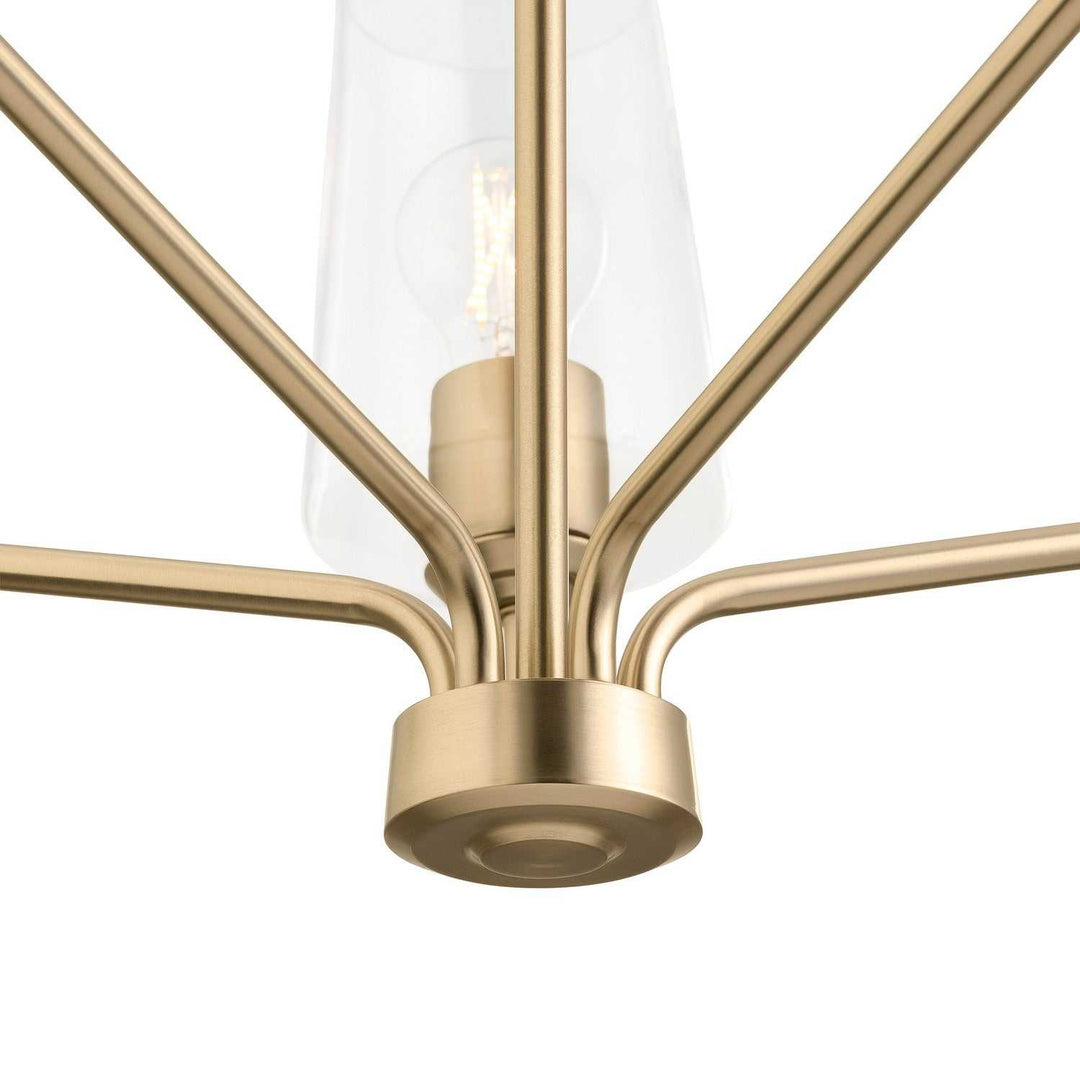 Progress Canada - P400442-177 - Five Light Chandelier - Celino - Champagne Bronze