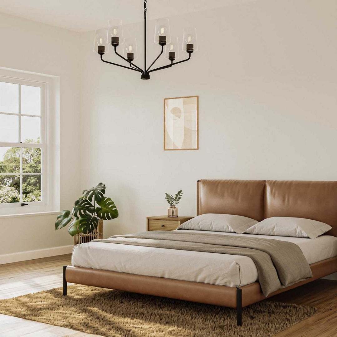 Progress Canada - P400443-031 - Six Light Chandelier - Celino - Black