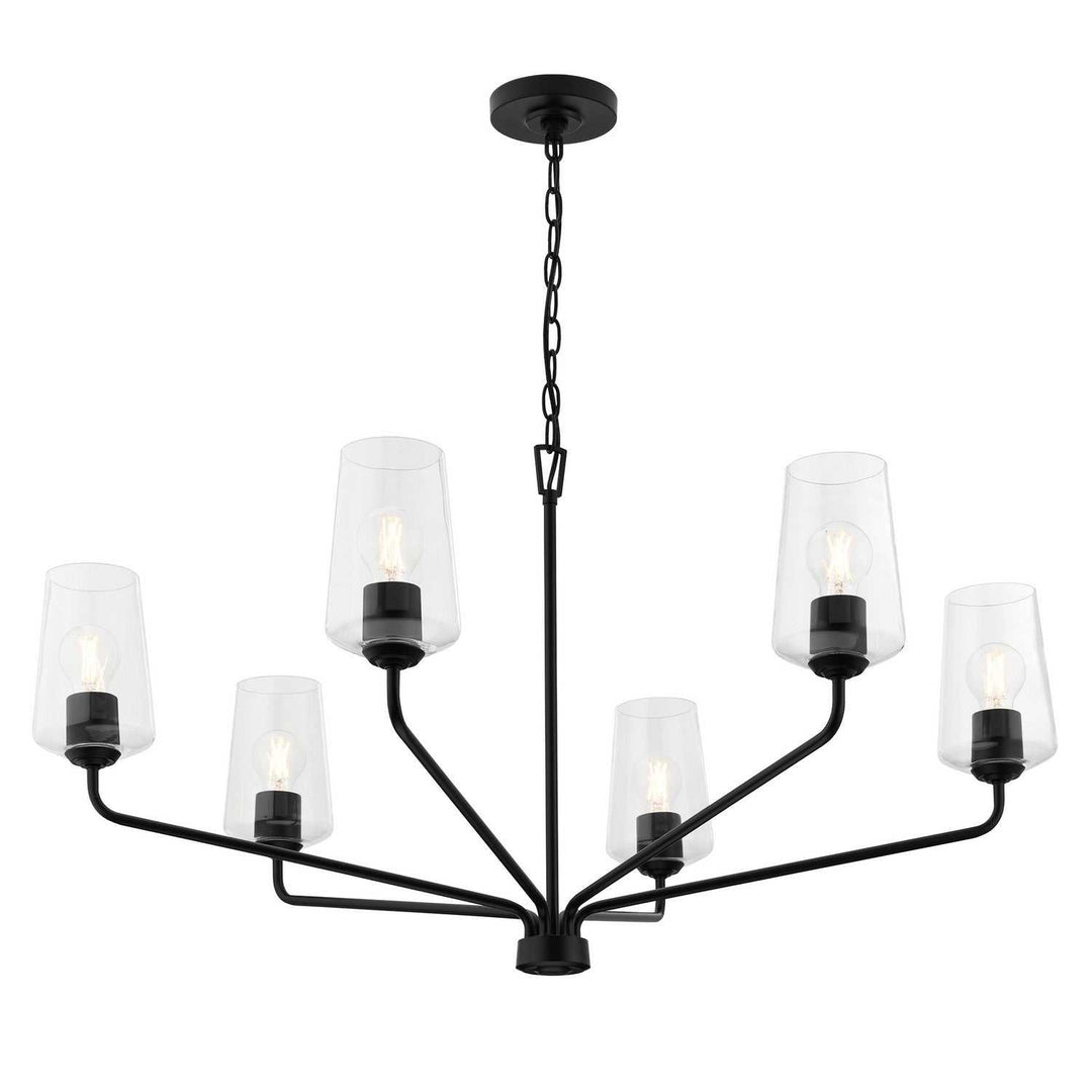 Progress Canada - P400444-031 - Six Light Chandelier - Celino - Black