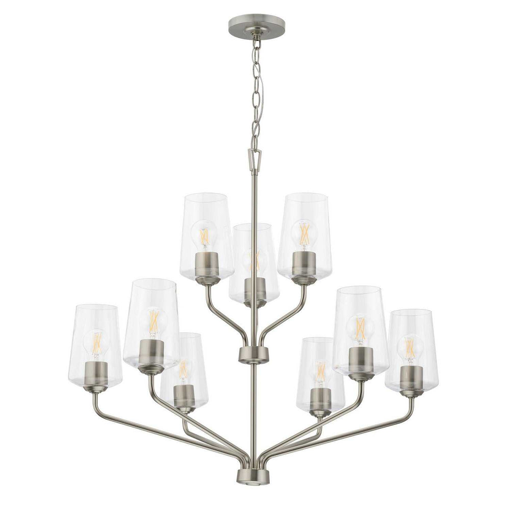 Progress Canada - P400445-009 - Nine Light Chandelier - Celino - Brushed Nickel