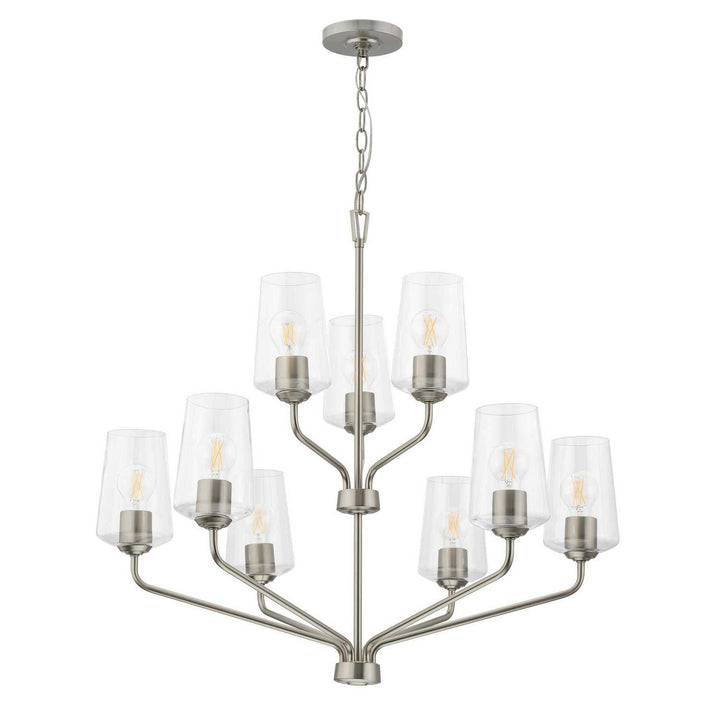 Progress Canada - P400445-009 - Nine Light Chandelier - Celino - Brushed Nickel