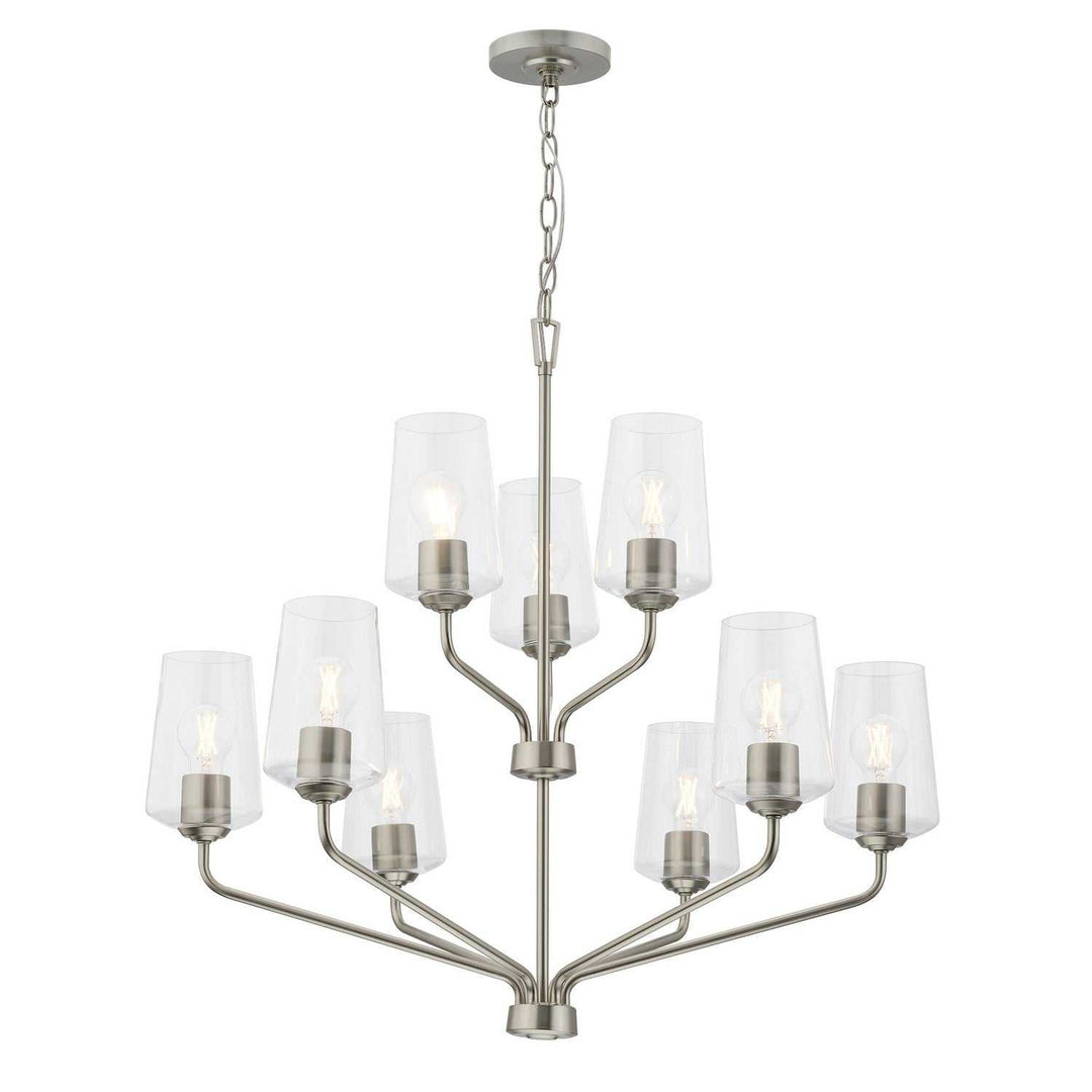 Progress Canada - P400445-009 - Nine Light Chandelier - Celino - Brushed Nickel