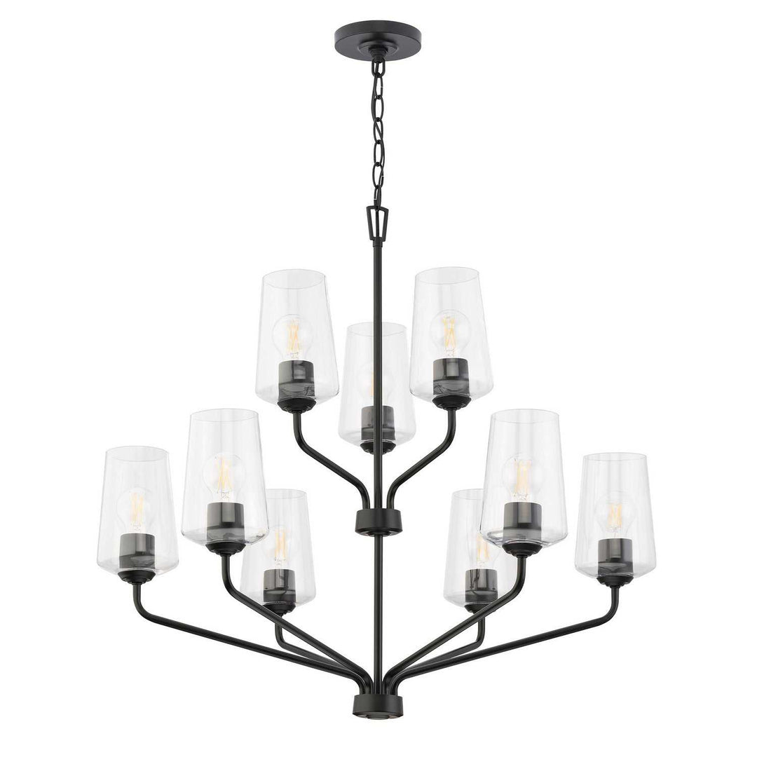Progress Canada - P400445-031 - Nine Light Chandelier - Celino - Black