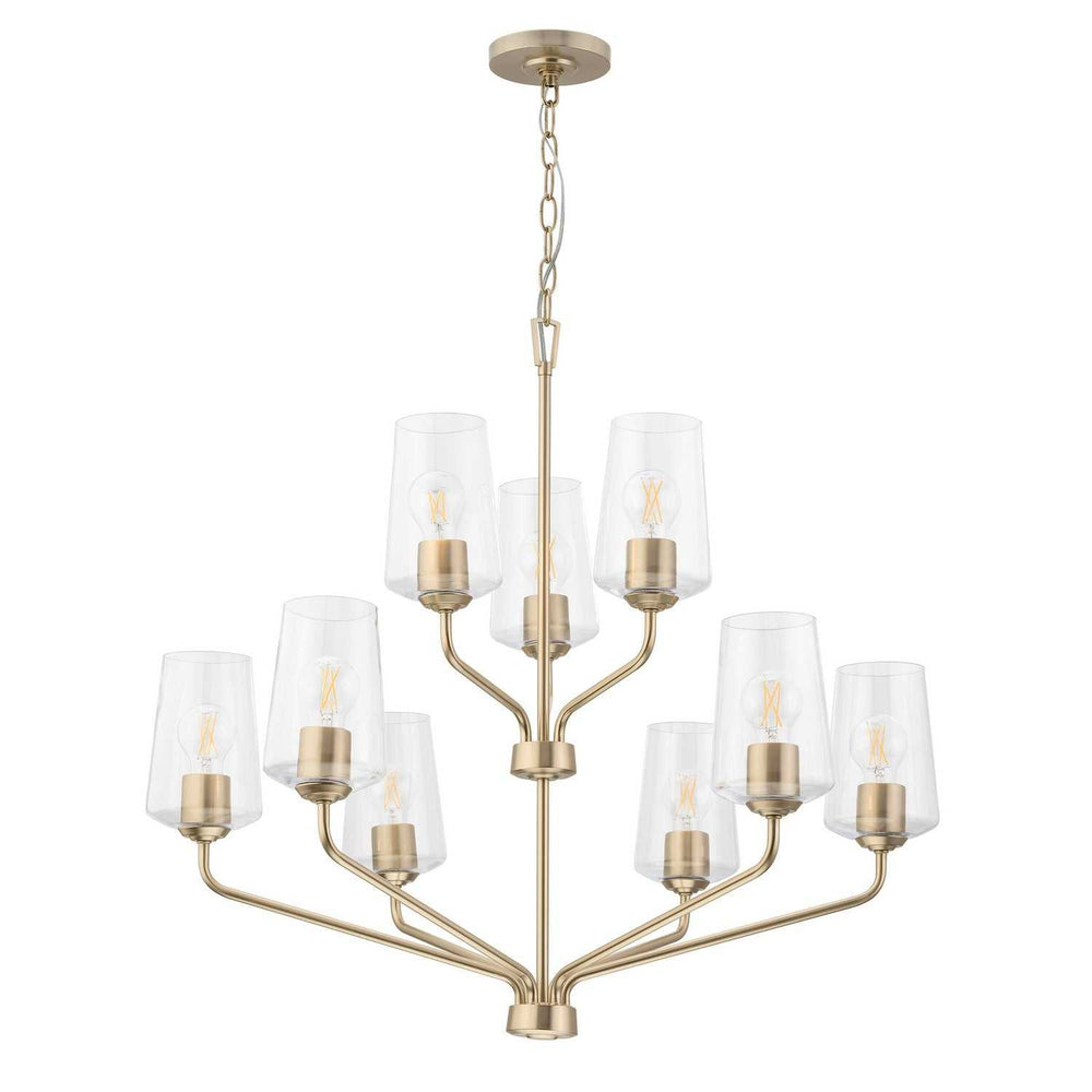 Progress Canada - P400445-177 - Nine Light Chandelier - Celino - Champagne Bronze
