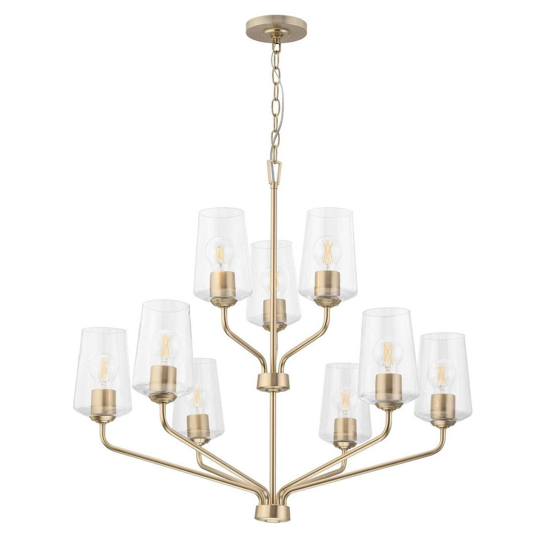 Progress Canada - P400445-177 - Nine Light Chandelier - Celino - Champagne Bronze