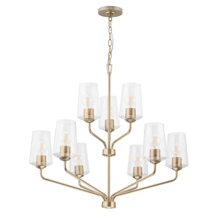 Progress Canada - P400445-177 - Nine Light Chandelier - Celino - Champagne Bronze