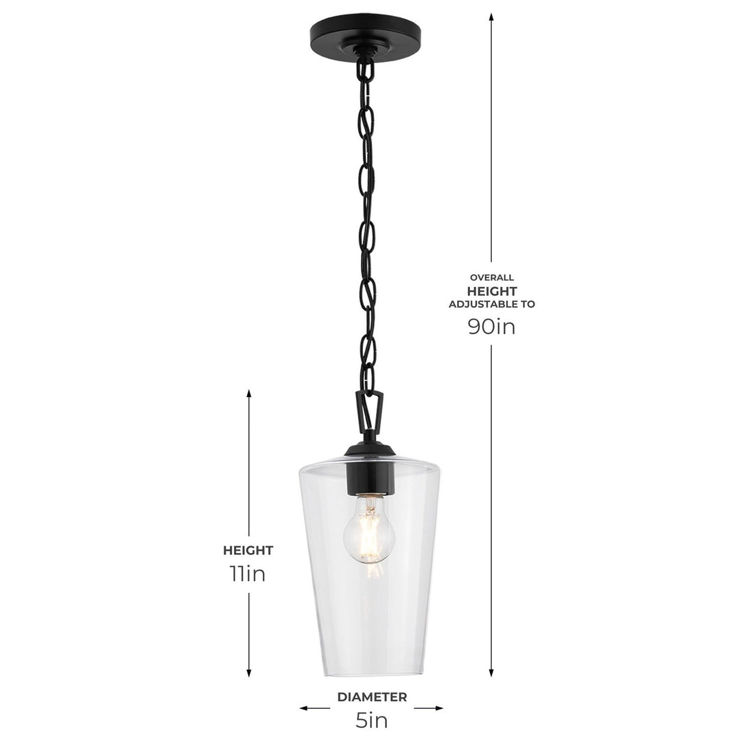 Progress Canada - P500506-031 - One Light Pendant - Celino - Black